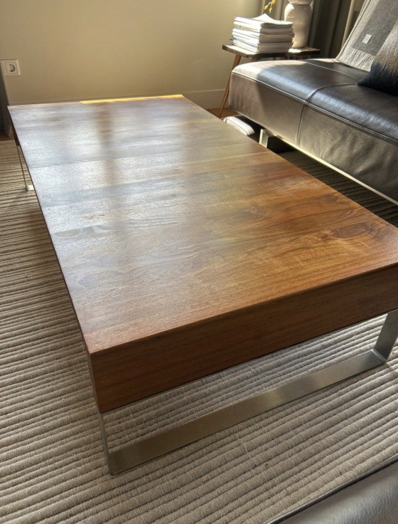 Table basse Aditi en noyer Leolux – Tables basses, Metal, Wood (photo 4 of 5)