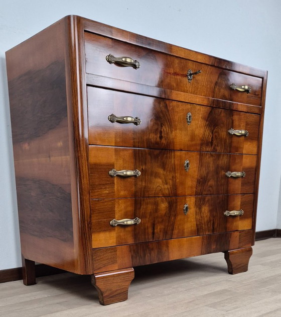 Comò Art Déco Friulano 1940 – Manifattura Italiana, Cassettiere, Legno (photo 5 of 31)