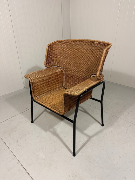 Image 1 of Sedia in rattan Wouter Fens Gebr. Jonker Paesi Bassi anni '60