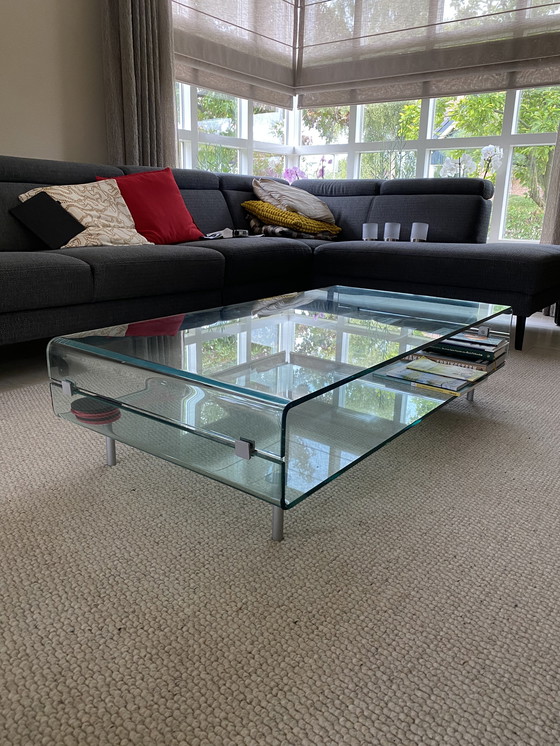 Image 1 of Tavolino da caffè in vetro di design Fiam Italia