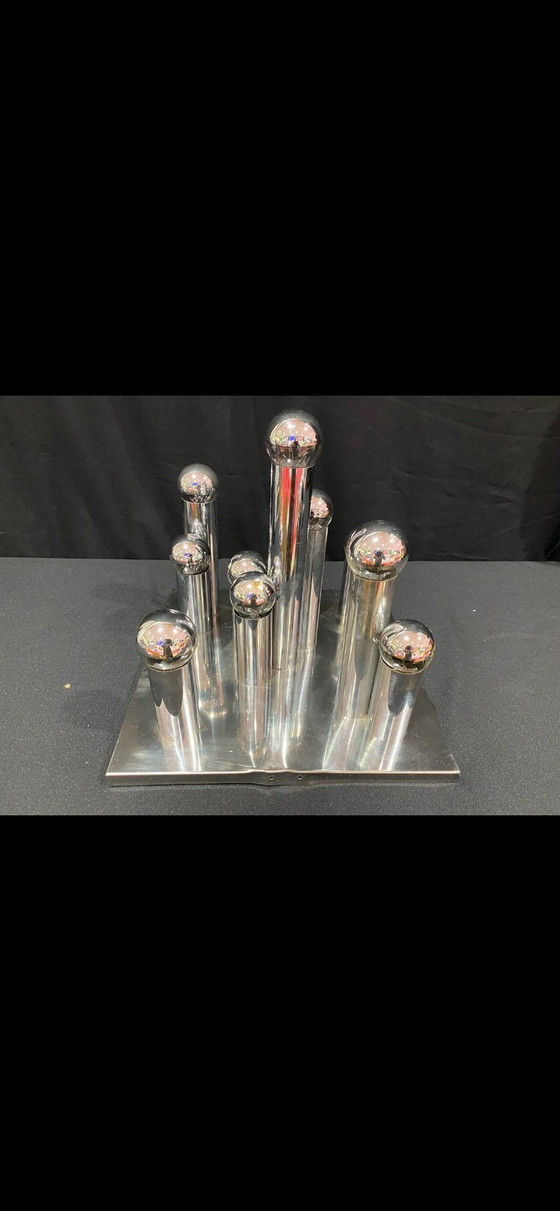 Image 1 of Plafoniera Vintage Motoko Ishii Design Futuriste Années 70-Staff.