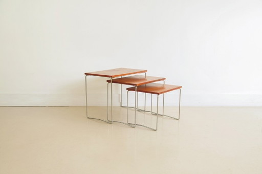 Nido nido in legno e cromo x3 Brabantia