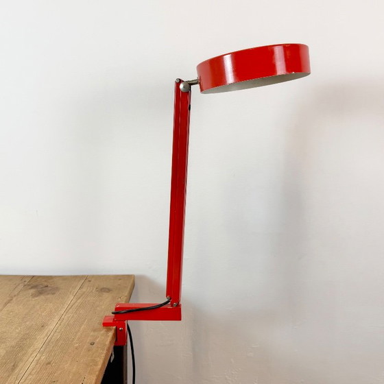 Vintage Red Adjustable Table Lamp, 1970s – Iron, Metal (photo 11 of 20)