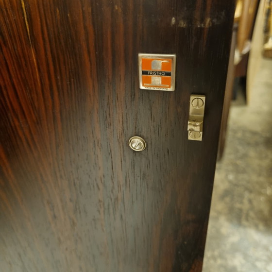 Fristho Dressoir Palissander, Zwart En Chroom, Model BDR-250, 1960 – Chrome, Metal, Vintage (photo 6 of 14)