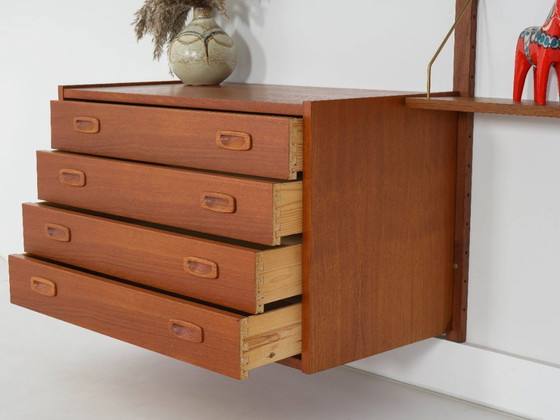 Image 1 of Librería de teca PS System, diseño danés, década de 1960, fabricada por Randers Møbelfabrik.