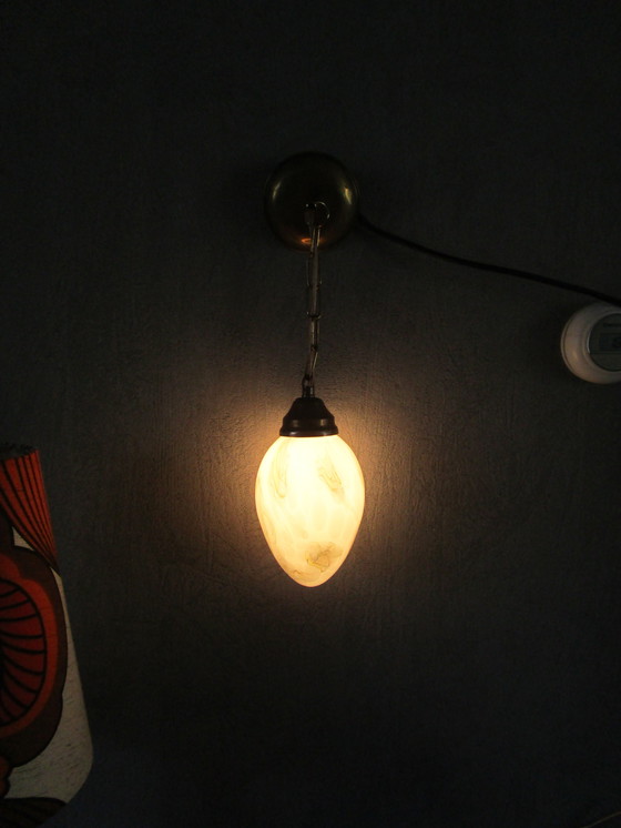 Image 1 of Bellissima lampada a sospensione/lampada da ingresso in opalino