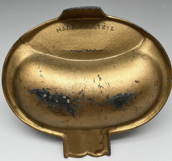 Image 1 of Austrian Bobblehead Figural Ashtray – Made in Austria