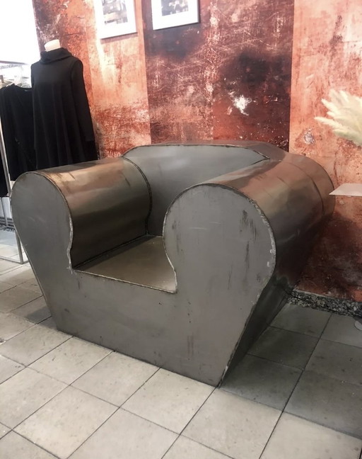 Steel armchair unique exhibit
