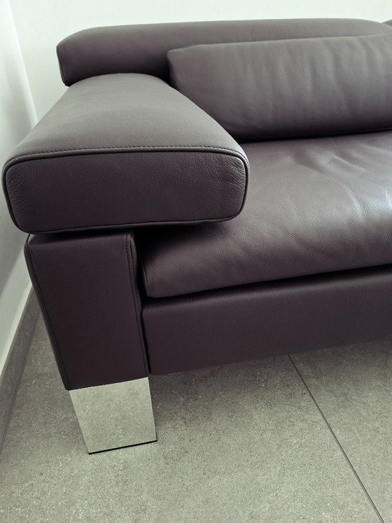 Image 1 of Sofá de piel de 2 plazas Jori Design – Como nuevo – Acabado profesional