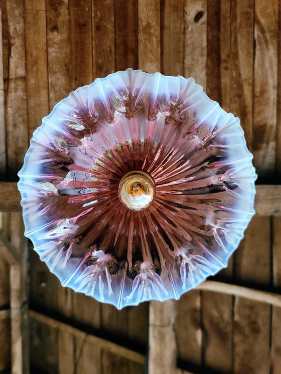 Image 1 of sospensione in vetro opalino rosa