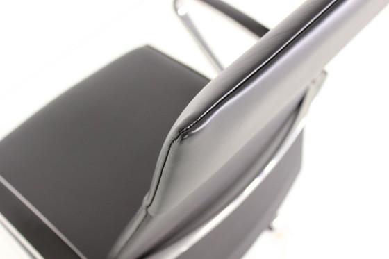 Image 1 of wie neu! Art Collection Executive Desk Chair, Luxus Schreibtischstuhl Premium Leder, Chrom, Aluminium