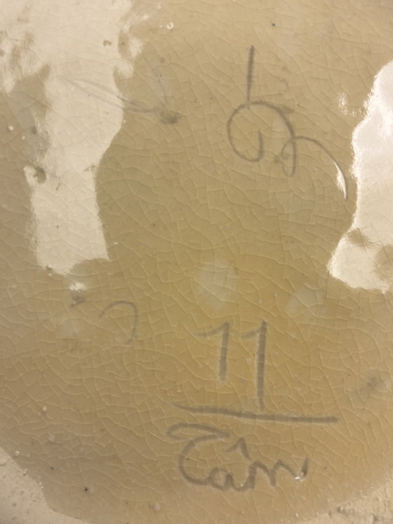 Image 1 of Grande vaso vintage in stile cloisonné - dipinto a mano - 50 cm - ottimo in