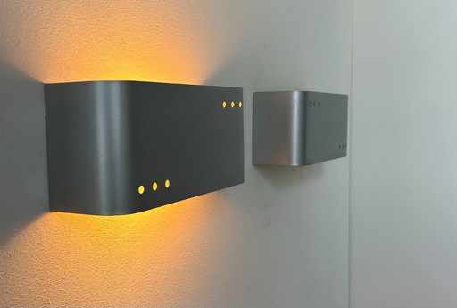 Coppia di applique vintage, metallo, Francia 1970