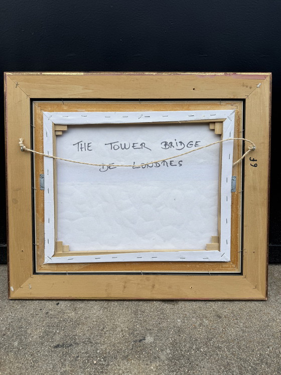 Image 1 of Modernist oil painting on canvas