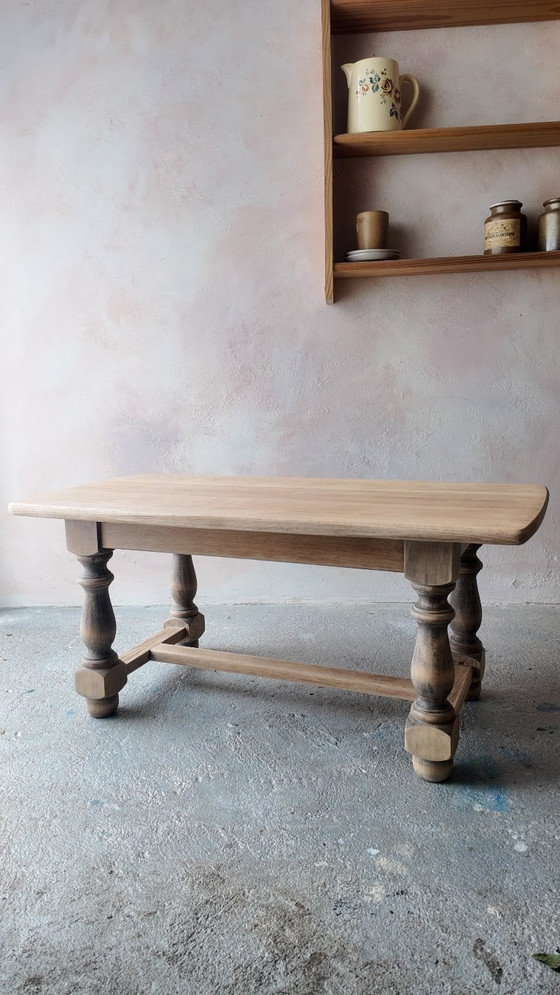 Antique solid oak farmhouse Coffee table – Wood (photo 10 of 16)