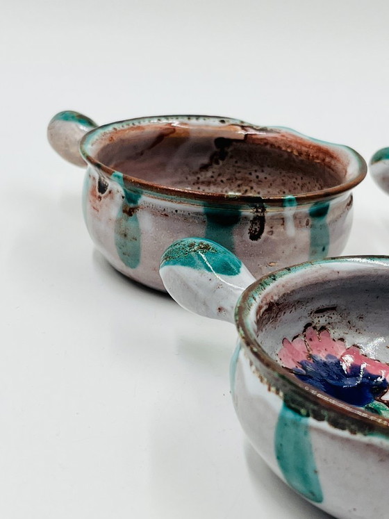 Image 1 of Set of 4 Vallauris Chardon Ramekins by Étienne Daniel