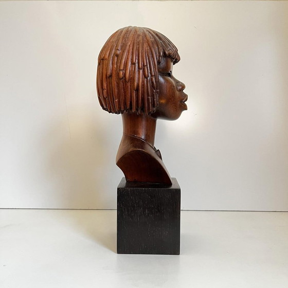 Africanist Sculpture in Palm Wood, 1950 – Art Deco (photo 7 of 13)