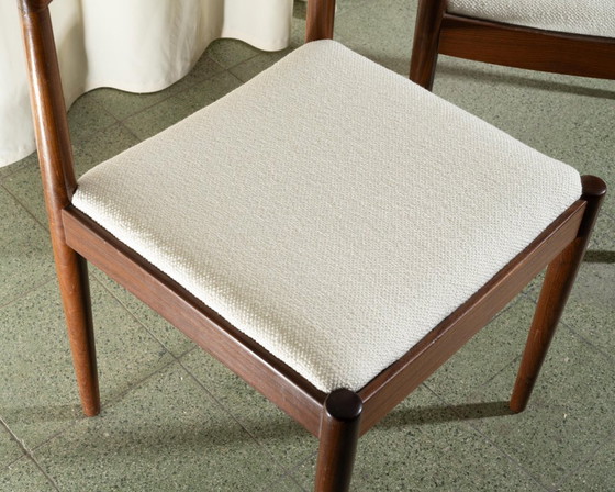 Image 1 of 4 sedie da pranzo in teak di metà secolo