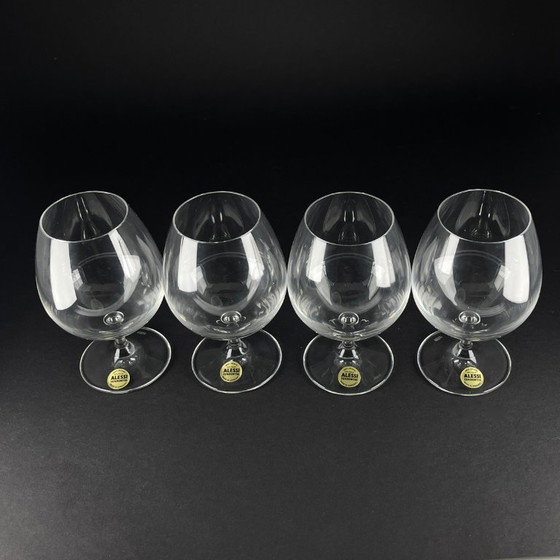 4 bicchieri da cognac Alessi Tendentse – Cristallo al piombo 24% (design postmoderno) – Bicchieri e caraffe (photo 4 of 5)