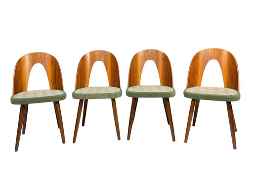 Ensemble de 4 chaises de salle à manger d'Antonín Šuman, Tchécoslovaquie, années 1960