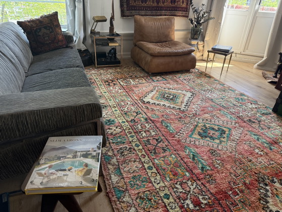 Image 1 of Grand tapis marocain vintage 394 × 204 cm – Berbère des années 1970