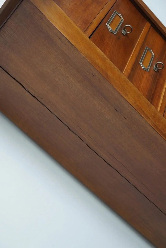 Image 1 of Französischer Aktenschrank oder Kommode aus Mahagoni, 1930er