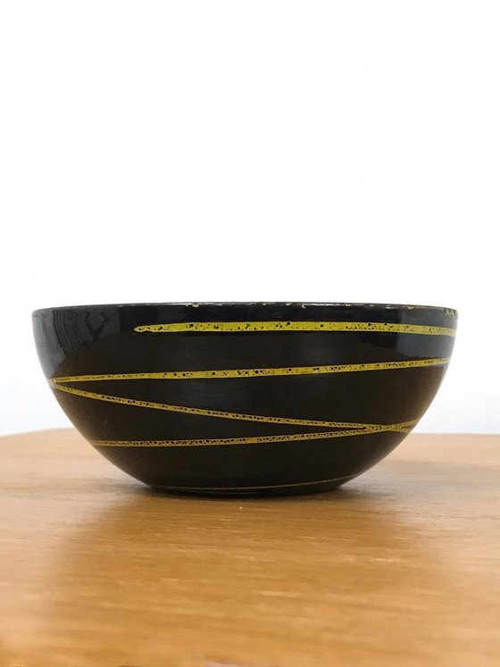 Vintage 60s Cathrineholm of Norway Enamel "Saturn" Bowl – Table accessories, Metal (photo 3 of 10)