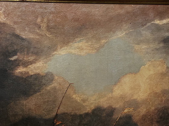 Image 1 of D'après J.M.W. Turner (1775-1851) - Jetée de Calais - Huile sur toile encadrée 104 x 81 cm