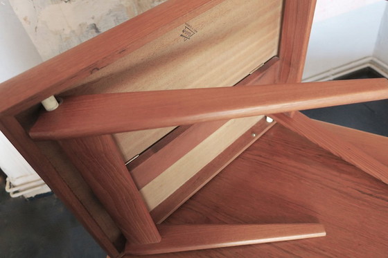 Image 1 of Tables basses et plateau métamorphiques en teck de Johannes Andersen pour Trioh, Danemark, années 1960