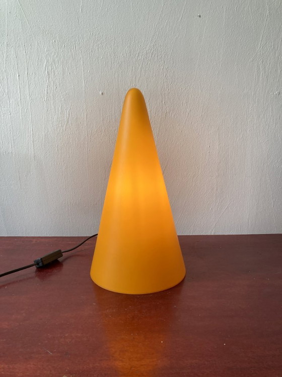 Teepee Lamp in Orange-Yellow Glass, 1980s-1990s – SCE, Table lamps (photo 4 of 8)