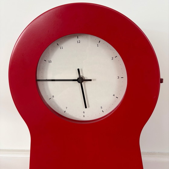IKEA PS keyhole clock red metal – design 1999 (photo 2 of 7)