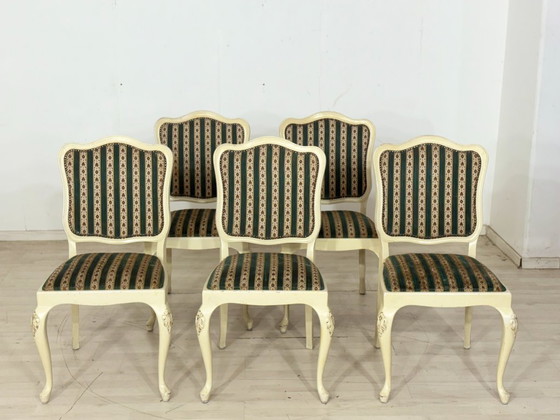 Image 1 of 5 sedie Chippendale antiche, circa 1920 | Sedie da pranzo in stile barocco