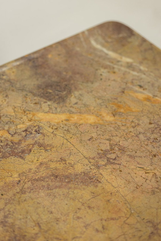 Image 1 of Mesa de centro rectangular de mármol Sarrancolin. Obra contemporánea.