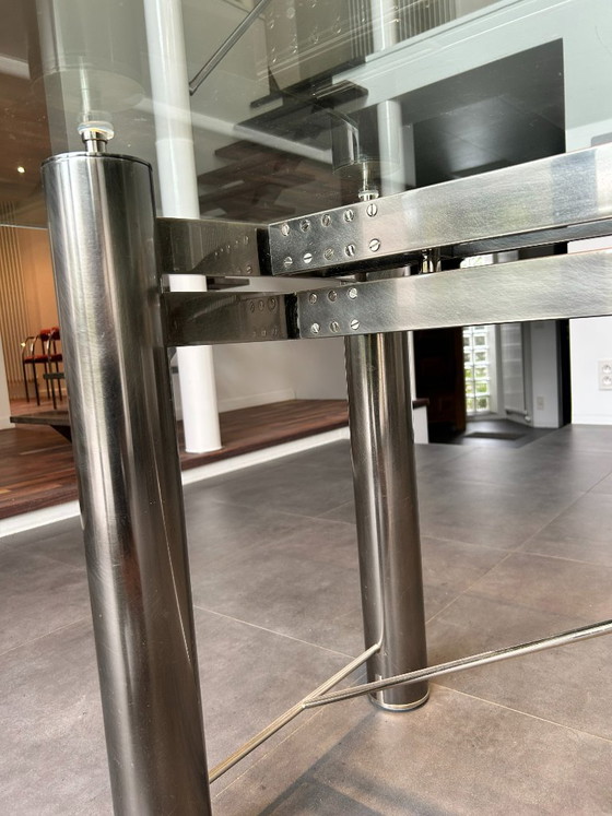 Tavolo da pranzo Belgochrom Antigone – Nero Cromo Spazzolato – 240 cm – Tavoli da pranzo, Metal (photo 5 of 10)