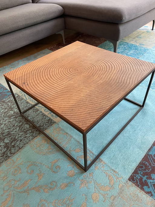 Linteloo Couchtisch aus Baumstämmen, entworfen von Roderick Vos – 60 x 60 cm