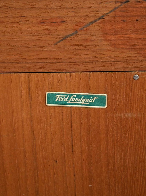 Image 1 of Skandinavisches Teakholz-Bücherregal von Ferdinand Lundquist, 1960er Jahre