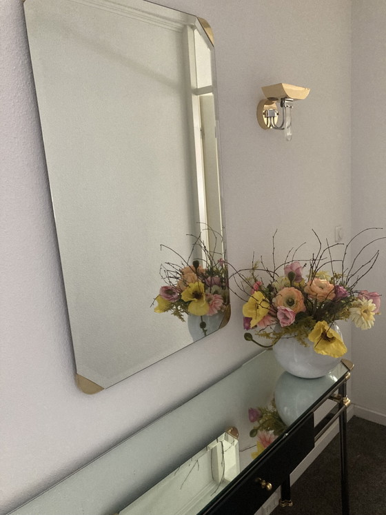 Image 1 of Sidetable met bijpassende spiegel en 2 wandlampen
