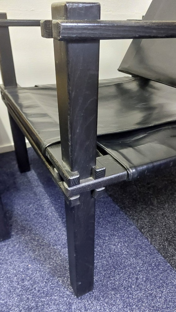 Image 1 of Farmer or Safari lounge chair and Table designed by Gerd Lange for Bofinger1965