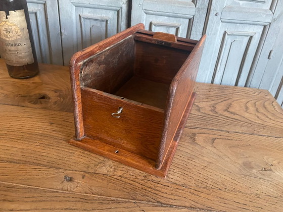 Image 1 of Archive Box Roller shutter cabinet art deco 1930 French