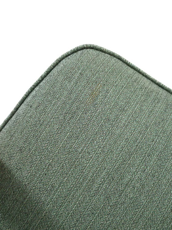 Image 1 of Poltrona scandinava in faggio con rivestimento in lana verde, anni '50-'60