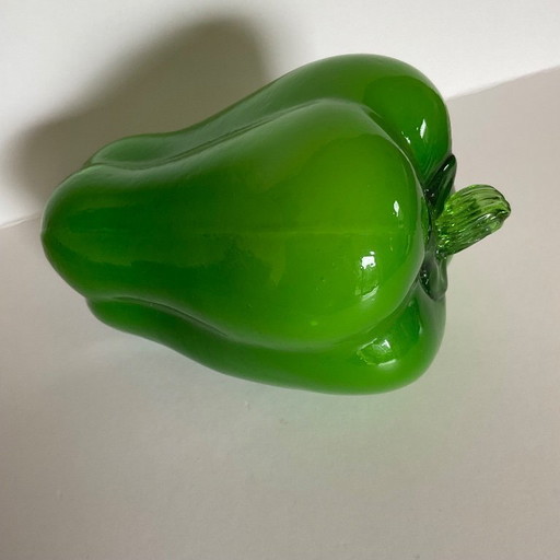 Handgeblazen glazen paprika Muranostijl