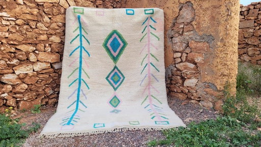 Azilal Marokkaans wollen vloerkleed 250/350 cm – Aime Té, vloerkleden en tapijten, Wool