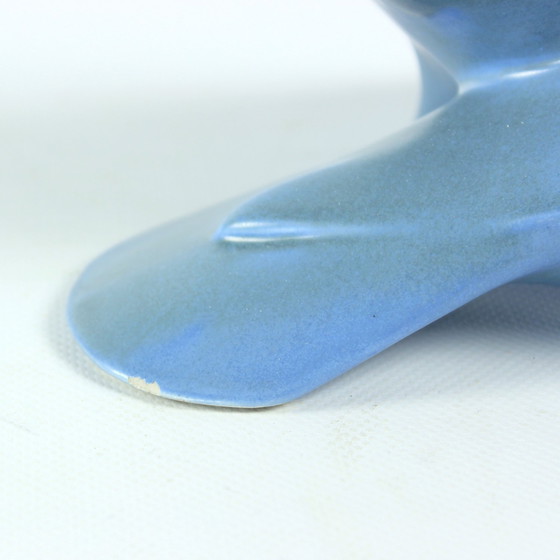 Image 1 of Scultura in ceramica di due colombe blu, Keramia, anni &#39;60