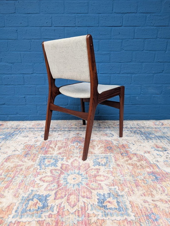Image 1 of 6x Vintage eetkamerstoelen, Erik Buch voor Anderstrup Møbelfabrik, jaren 60