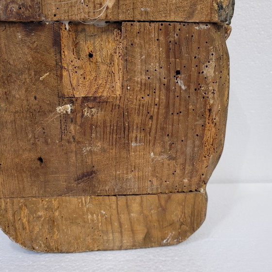 Image 1 of Paire de chérubins en haut-relief, bois polychrome, XVIIIe siècle - Espagne