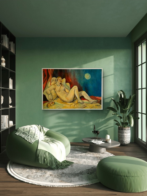 Large Nude Painting from 2008 by French Artist KESTA – Paintings & Drawings, Other (photo 5 of 15)