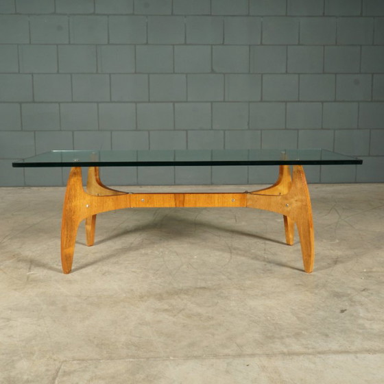 Table basse style années 60 – Bois et verre – Tables basses, Glass, Wood (photo 3 of 16)