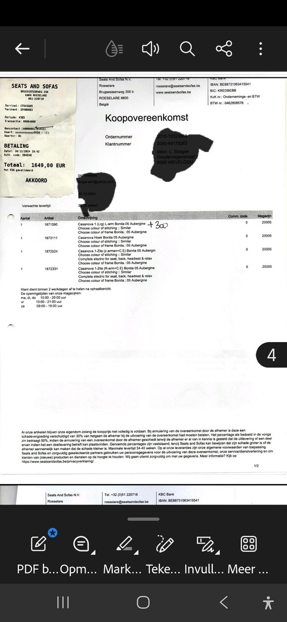 Image 1 of Luxury corner sofa, 3 recliners, 10 months old