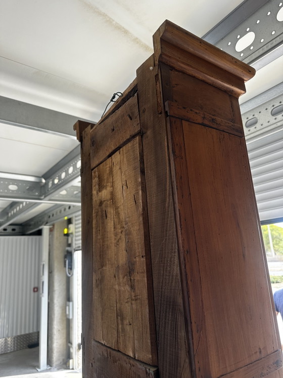 Franse kersenhouten kast voor een staande klok – begin 19e eeuw – Fabrication Artisanale 1800, Vitrinekasten (photo 15 of 15)