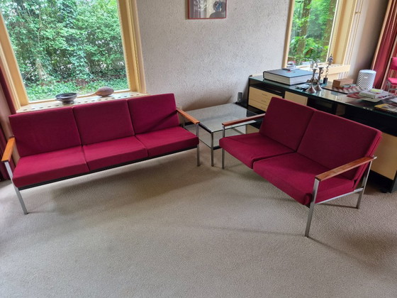 Image 1 of Gispen komplettes Wohnzimmer-Set: 2 Sofas + 2 Sessel (aus dem Jahr 1968)